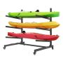 Kayak storage rack VEVOR JHKYS-003, for 3 kayaks, 90 kg, 92.5 × 128 × 118.5 cm