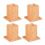 Baldų pakėlimo kojos Relaxdays, 4 vnt, 14,5 × 15,5 × 14,5 cm