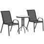 Balcony furniture set, 3 pieces