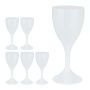 Balto vyno taurės Relaxdays 10044220.0, 6 vnt, Ø 8 × 19,5 cm
