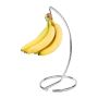 Bananų laikiklis Relaxdays, su kabliukais, Sidabrinė, Ø 16,5 × 34,5 cm