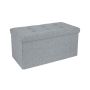 Bench with storage box 76 cm., light gray