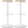 Bar stools, 2 pcs, 38.5 × 60–80 × 38.5 cm