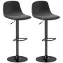 Bar stool set, 2 pcs, 40.5 × 84–104 × 44 cm