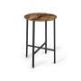 Round bar table Ø 60 x 90 cm., brown/black