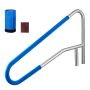 Pool railing VEVOR HXFS-01, Silver, 1371 × 48 × 813 mm