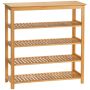 Shoe rack, 4 shelves, 80 × 82 × 29 cm