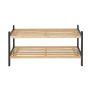 Batų lentyna Relaxdays 10051322.0, 2 lygių, iki 6 porų, 70 × 33 × 26 cm