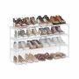 Batų lentyna SONGMICS, 4 pakopų, 5–10 porų, Balta, 30 × 92 × 55 cm