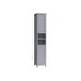 Bathroom cabinet with lighting 30x30x170cm., gray