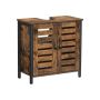 Vintage washbasin cabinet 60 x 30 x 60 cm, brown / black