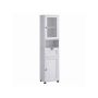 Bathroom cabinet with adjustable shelves, white
