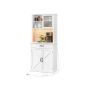 Chest of drawers 39.7x80.4x180.3cm., white