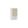 Wall-mounted bathroom cabinet 30x40x80cm., white/light brown