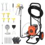 Airless paint sprayer VEVOR 818, with trolley, 44 × 49 × 42.5 cm