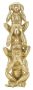 Beždžionėlių dekoracija Mauro Ferretti Monkeys Tower, 3 beždžionėlės, Ø 10,5 × 30 cm