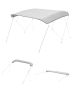 Bimini top cover VEVOR 4BMN97103TENT, 4 arches, frameless, Grey, 2710 × 2440 mm