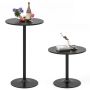 Bistro stalų komplektas, 2 vnt, Ø 60 × 101,5 cm