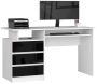 Desk NORE CLP S135, white/black