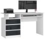 Desk NORE CLP S135, white/light gray