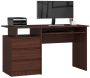 Desk NORE CLP S135, dark brown