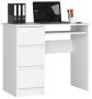 Desk NORE A-6, left, white