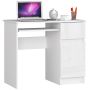 Desk NORE S90, right, white