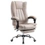 Office chair 63x71x118cm., beige/black