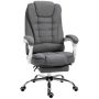 Office chair 65x70x118cm., dark gray/silver color