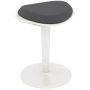 Office chair Homcom 41x35x71.5cm., white/gray