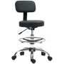 Office chair Homcom 52x52x92cm., black/silver color