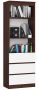 Офисный стеллаж R60 CLP, 3 ящика, 3 полки, коричнево-белый, 60 × 180 × 35 см