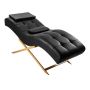 Кресло для ухода за ресницами Sillon Alba, Чёрное и золотистое