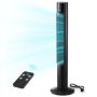 Tower fan VEVOR LG38-01R, 3 speeds, 3 modes, Black, 103 × 18 × 19.5 cm