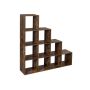 Bookshelf with 10 cubes