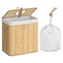 Butelių surinkimo konteineris SONGMICS, 95 l, Smėlio, 50,5 × 61 × 40,5 cm
