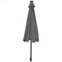 Outdoor umbrella 300x253cm., gray/black