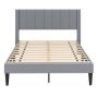 Double bed frame 211x155x105cm., gray