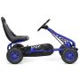 Children's pedal go-kart 92x50x53cm., black/blue