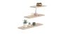 3-piece shelf Lewit 30x15 / 45x15 / 60x15 cm, beige