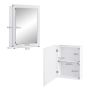 Bathroom wall cabinet with mirror 50x16x66cm., white