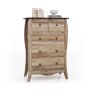 Chest of drawers 67.5x38.5x97cm., brown