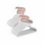 Velvet hangers with rose gold hooks set of 50 pcs.