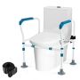 Toilet frame 68x49.5x78cm., white/blue