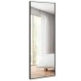 Standing mirror 56x4x150cm., black