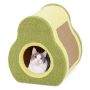 Scratching post 35x33x40cm., green color