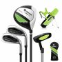 Set of 3 golf clubs with bags, assorted colors