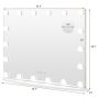 Makeup mirror 65x14x52.5cm., white