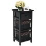 Bedside table 28x26x60cm., black
