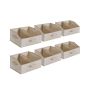 Daiktų laikymo dėžių rinkinys SONGMICS, 6 vnt, 40 × 30 × 20 cm